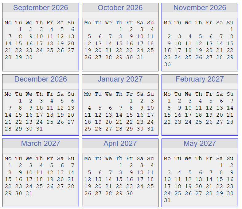 Calendar